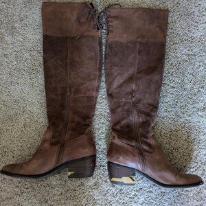 Lucky Brand boots very good cond. except for heel - see pics. very little wear
